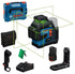 Bosch 12V 3x360° Green Cordless Line Laser Set GLL 12V-100-33 CG 0601065401