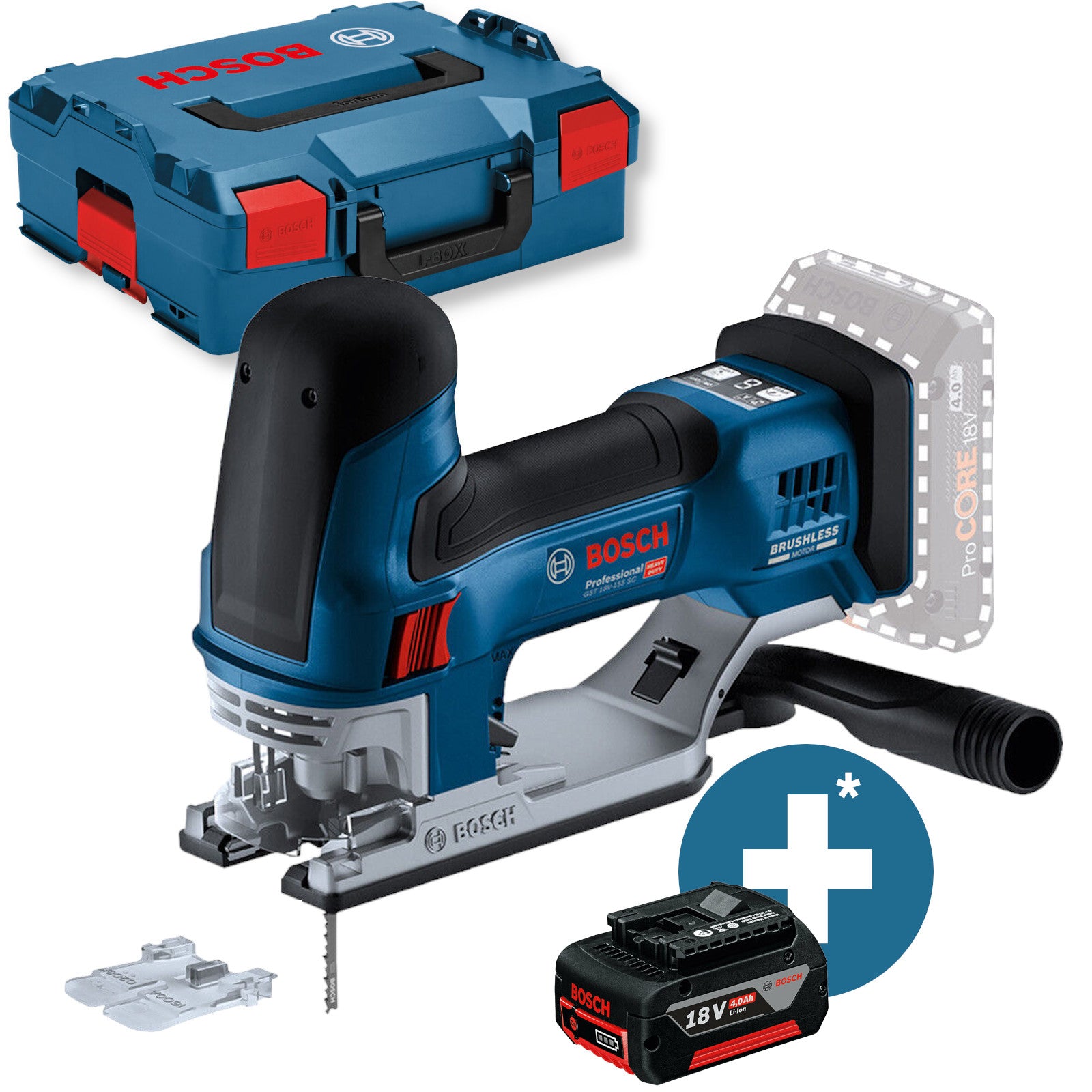 Bosch Akku-Stichsäge Pendelhubstichsäge 18V GST 18V-155 SC