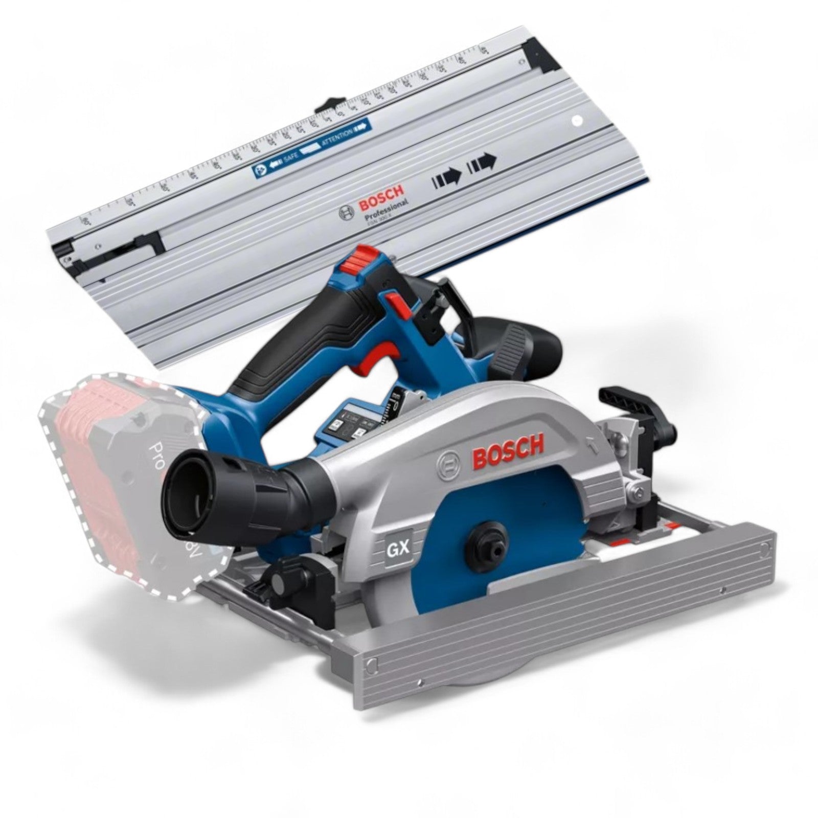 Bosch 18V cordless circular saw GKS 18V-57-2 GX + guide rail FSN440X