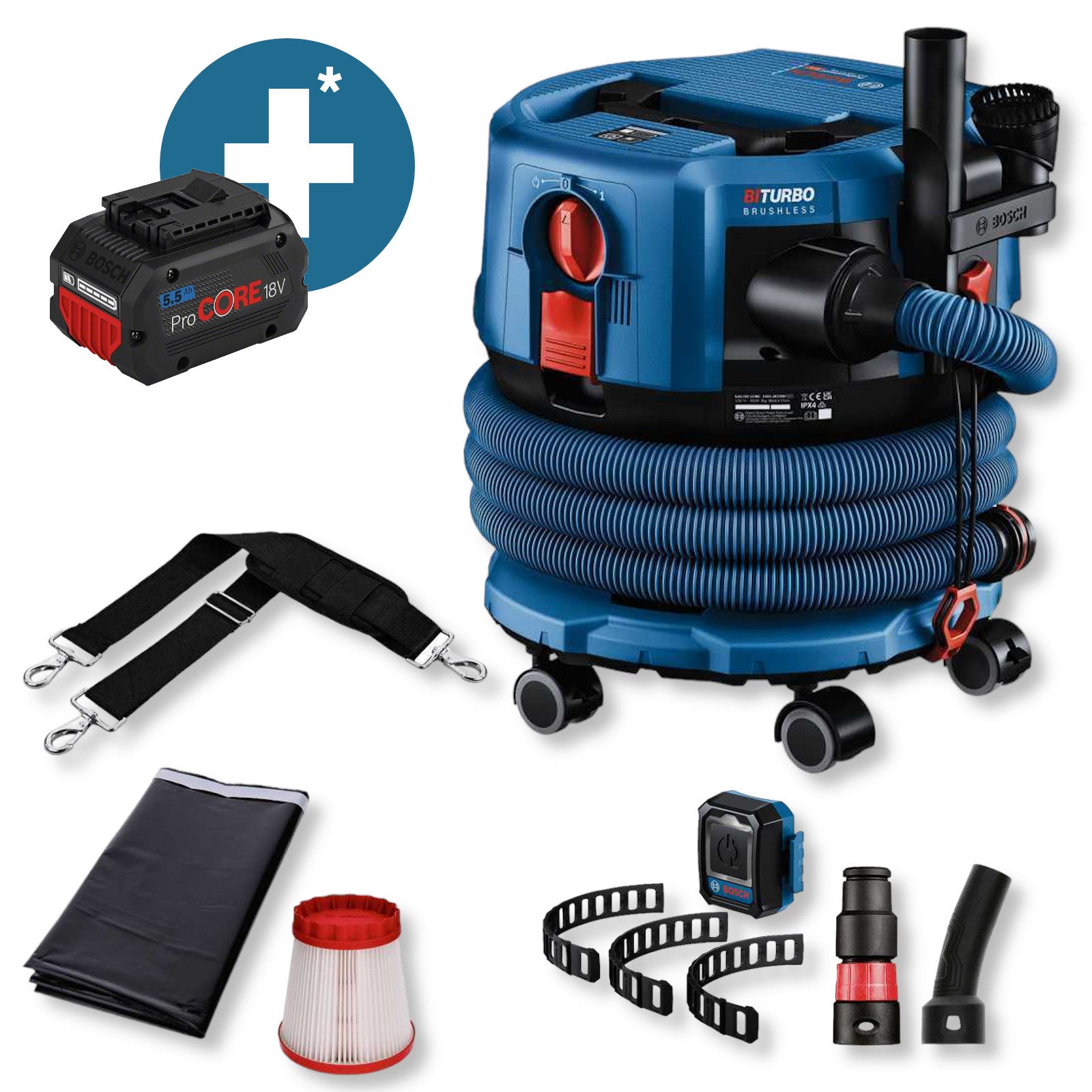 Bosch Akku-Staubsauger 18V  GAS 18V-12 MC