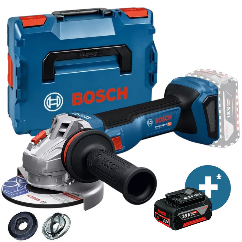 Bosch Akku-Winkelschleifer 18V GWS 18V-11 S + Sortimo L-Boxx 06019N4001