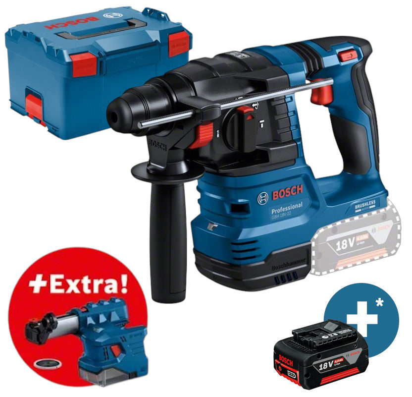 Bosch Akku-Bohrhammer Kombihammer 18V GBH 18V-22 1,9J 0611924004