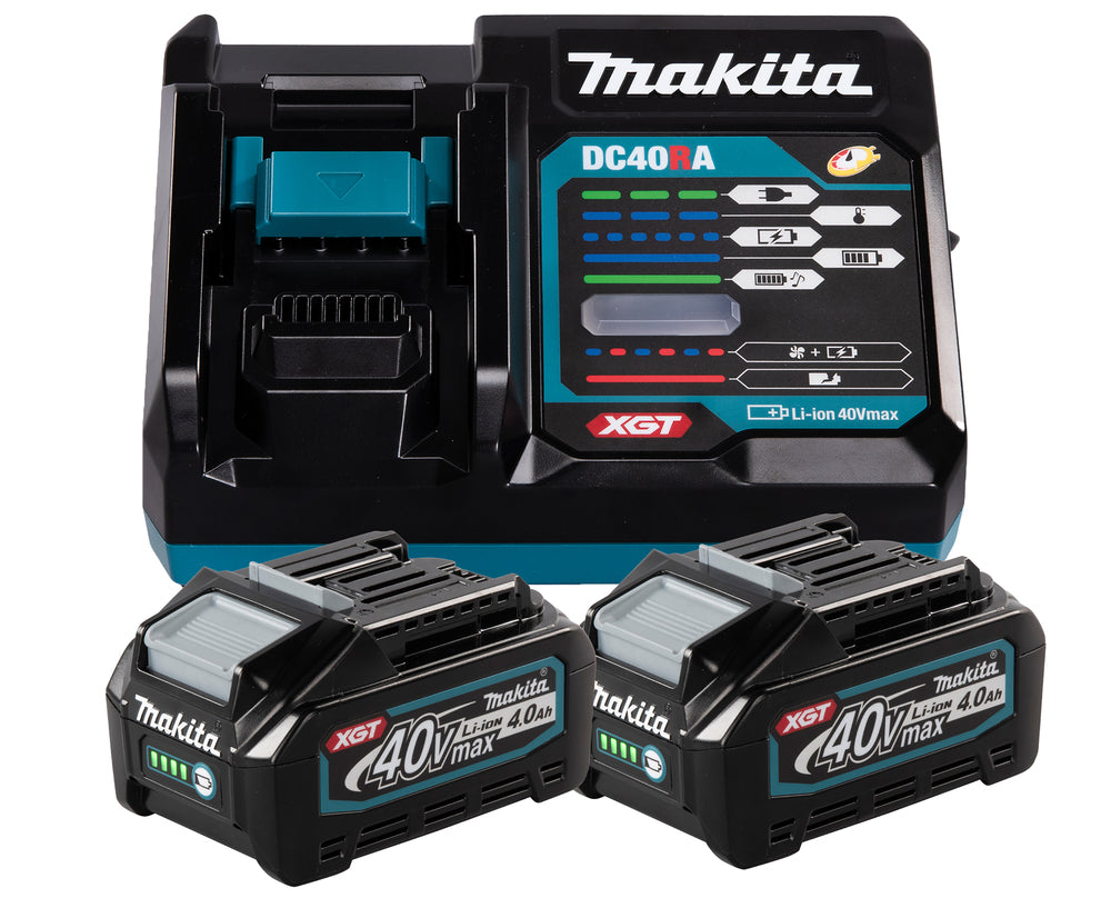 Makita 40V XGT Cordless Combo Set: Cordless Screwdriver, Impact Driver, Circular Saw and more.