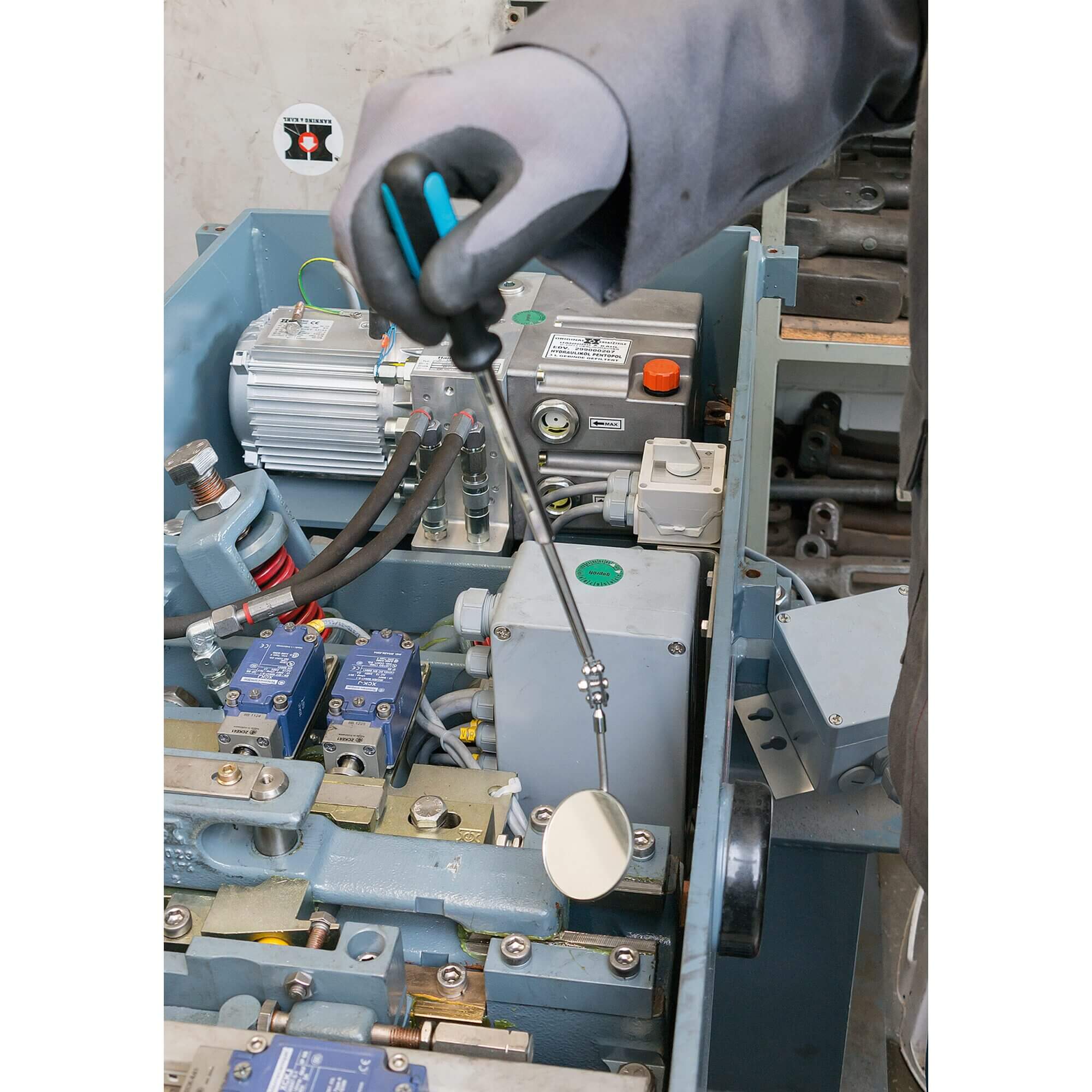 Hazet Teleskop-Spiegel Satz 1977-2/4 Diagnosetechnik Montagespiegel