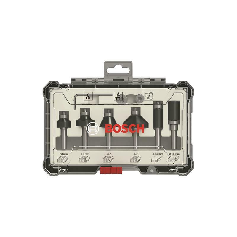 Bosch Fräser-Set 6-teilig 8mm Schaft 2607017469