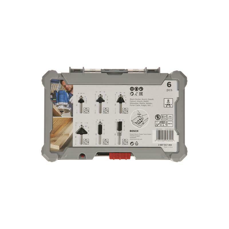 Bosch Fräser-Set 6-teilig 8mm Schaft 2607017469