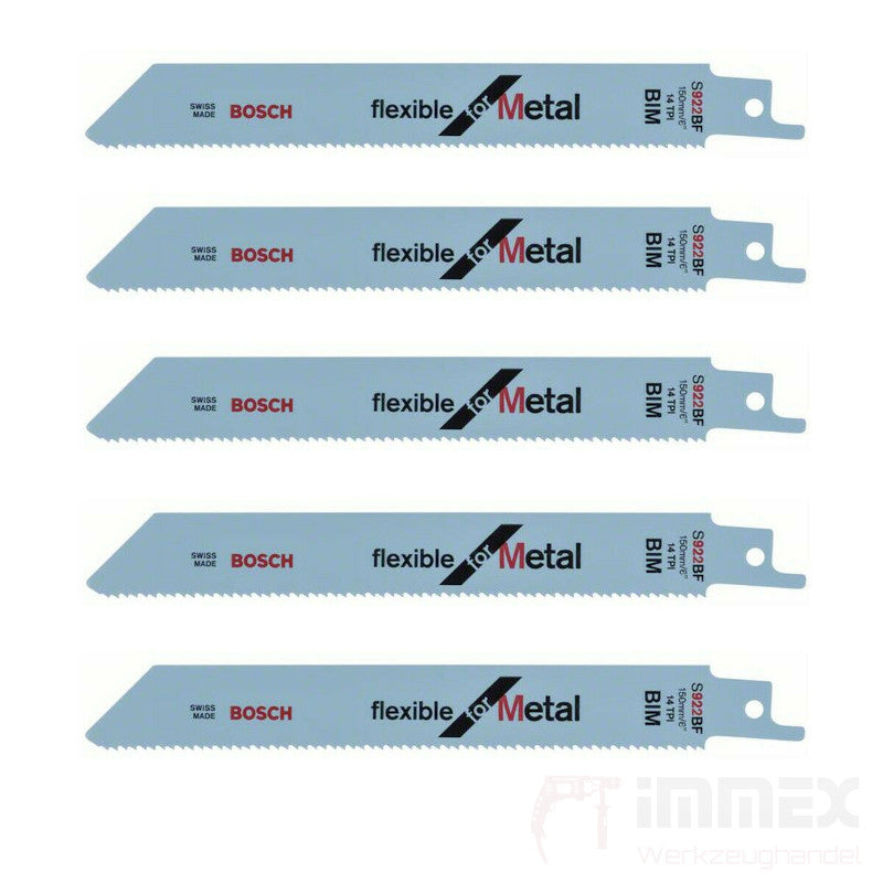 Bosch Säbelsägeblätter Metall 5x S922BF 150mm