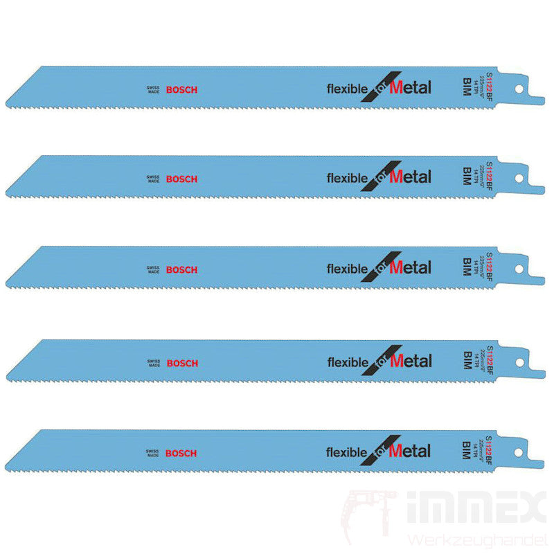 Bosch Säbelsägeblätter Metall 5x S1122BF 225mm