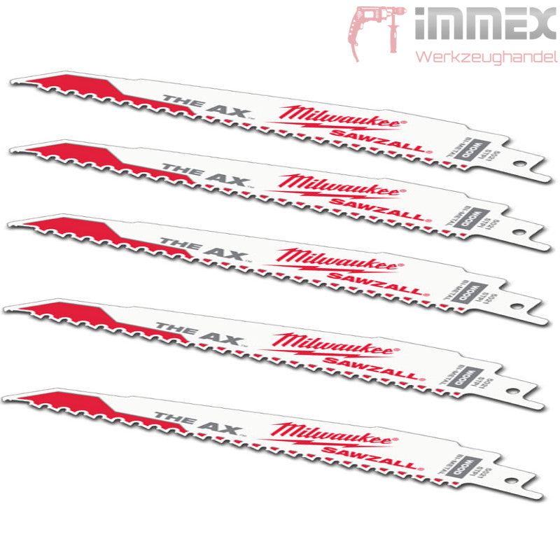 Milwaukee Sägeblätter Holz mit Nägel 5x 48005027