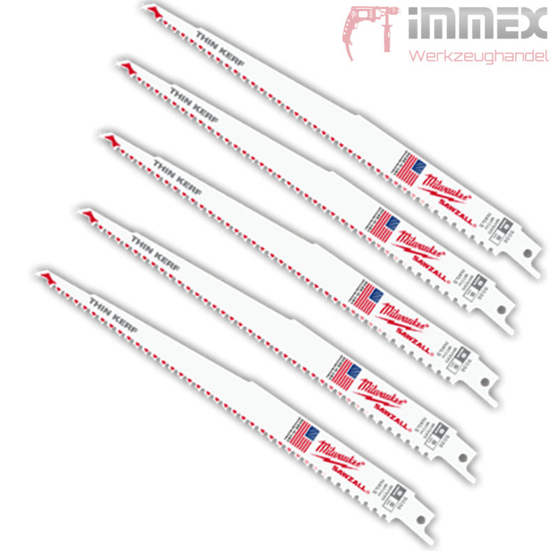 Milwaukee Sägeblätter Holz mit Nägel 5x 48005036