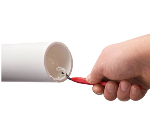 Milwaukee pin deburring tool with blade