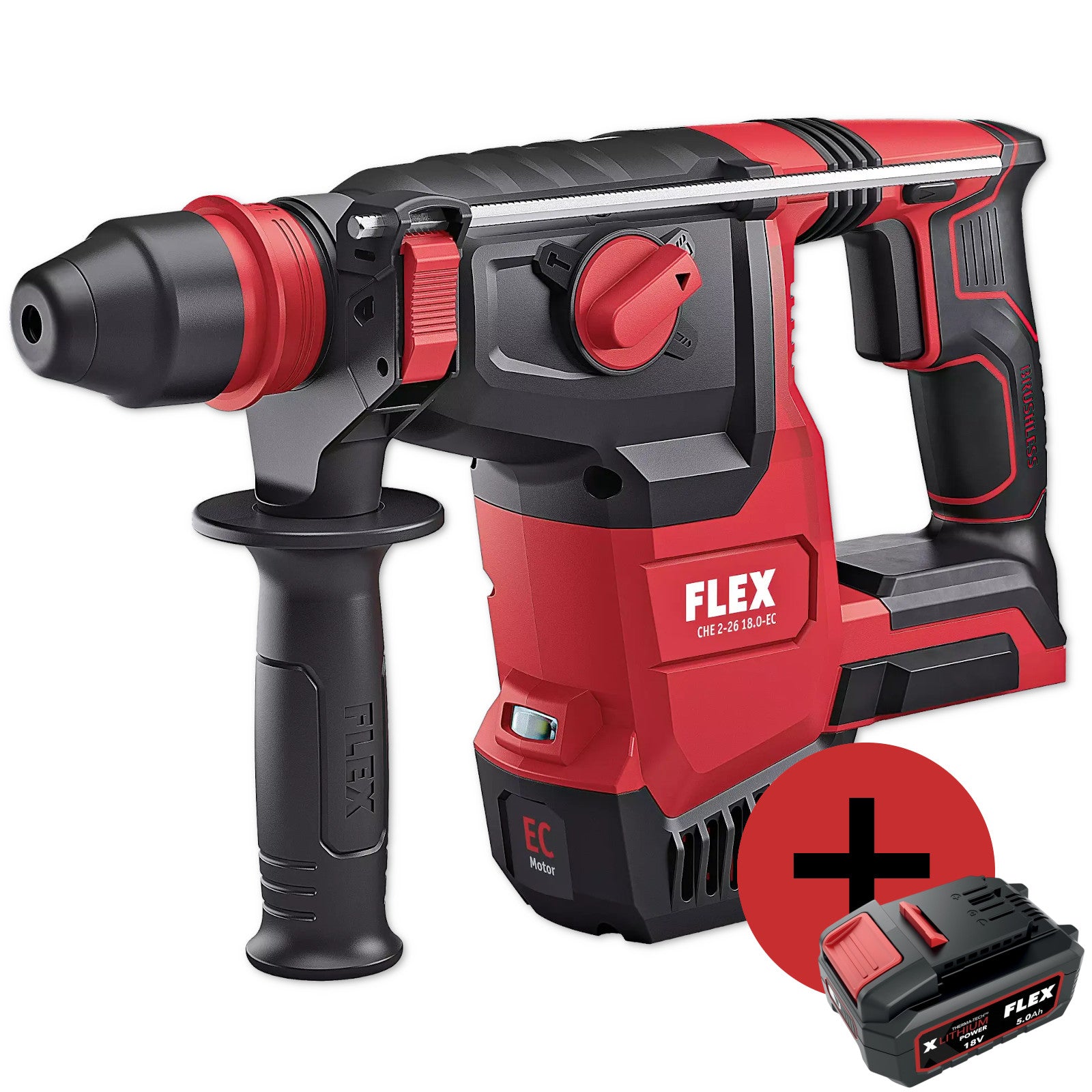 FLEX Akku-Kombihammer 18V CHE 2-26 18.0-EC C 491314