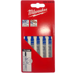 Milwaukee Stichsägeblätter Stichsägeblatt je 5x