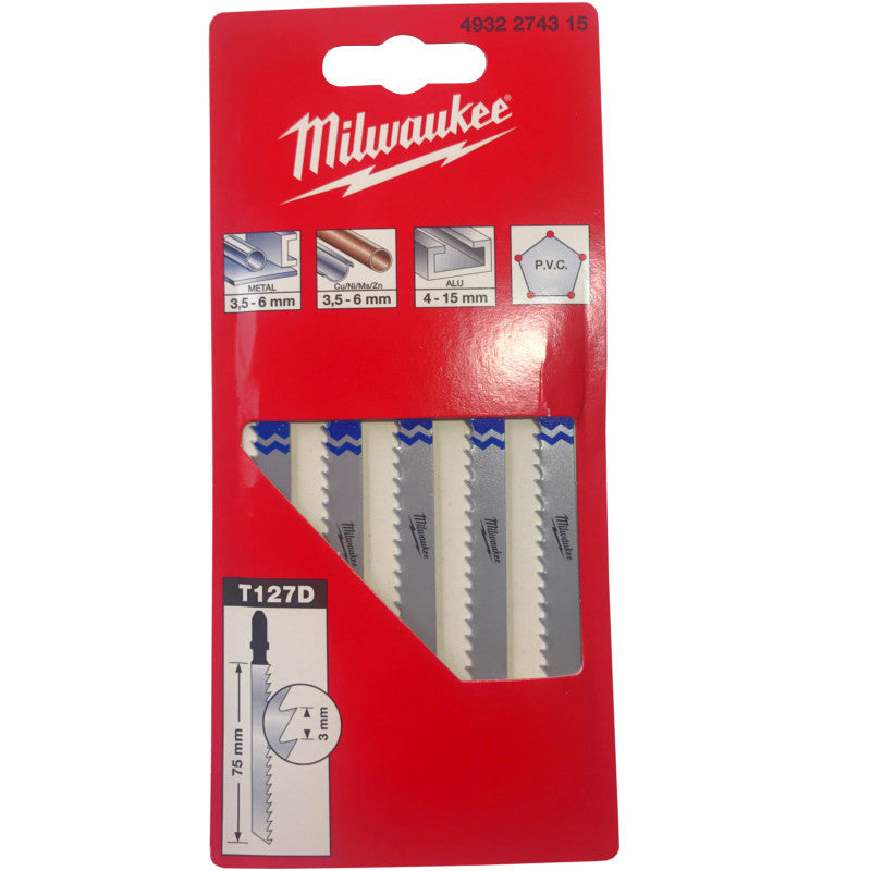 Milwaukee Stichsägeblätter Stichsägeblatt je 5x