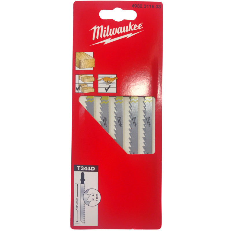 Milwaukee Stichsägeblätter Stichsägeblatt je 5x