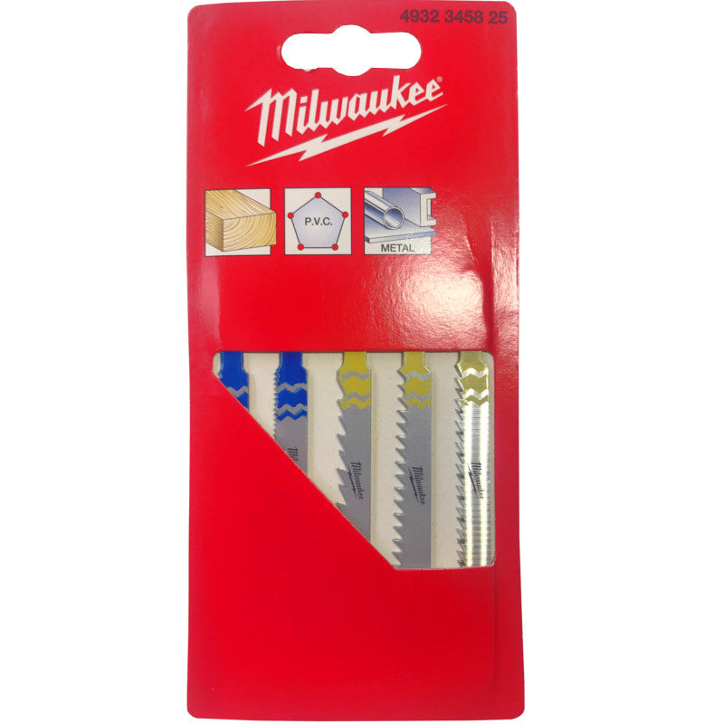 Milwaukee Stichsägeblätter Stichsägeblatt je 5x