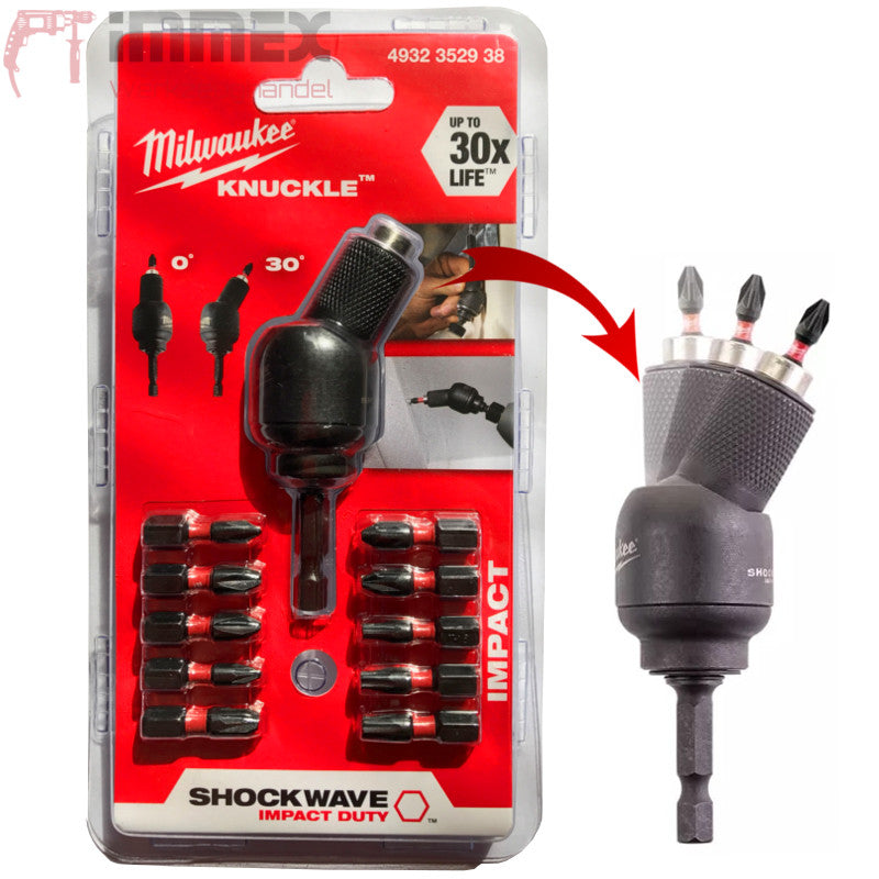 Milwaukee Winkelschraubgelenk Bit-Halter KNUCKLE 1/4''