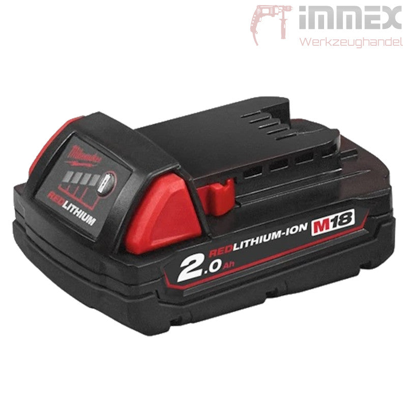 Milwaukee Akkupack 18V 2,0Ah Li-Ion M18 B2