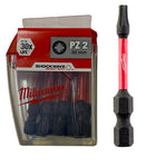 Milwaukee schlagfeste Bits lang/kurz T20,T25,T30,PZ2,PH2