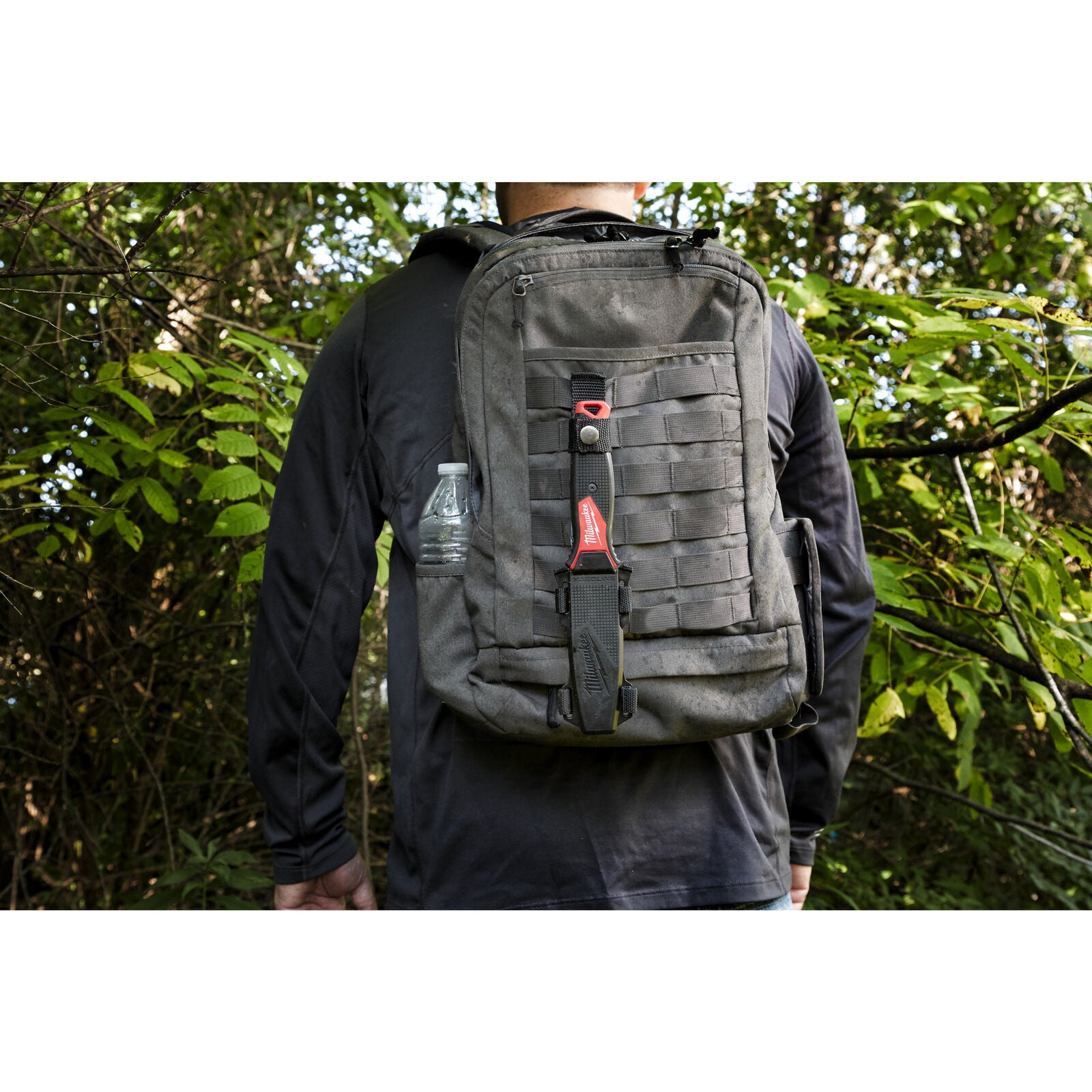 Milwaukee Einhand Messer mit feststehender Klinge + Tasche