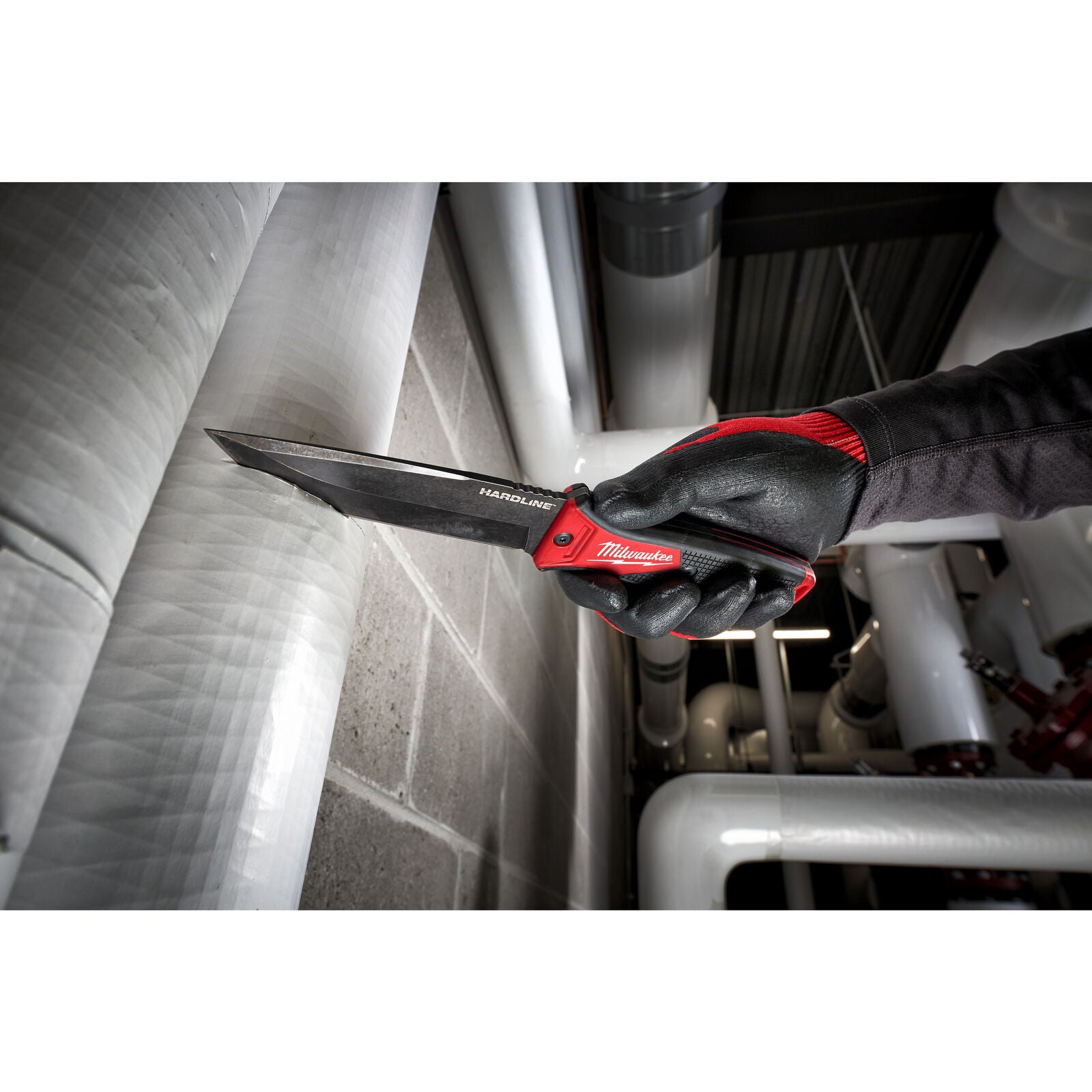 Milwaukee Einhand Messer mit feststehender Klinge + Tasche