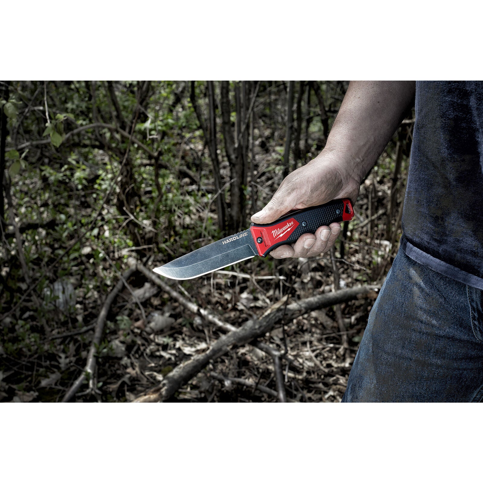 Milwaukee Einhand Messer mit feststehender Klinge + Tasche