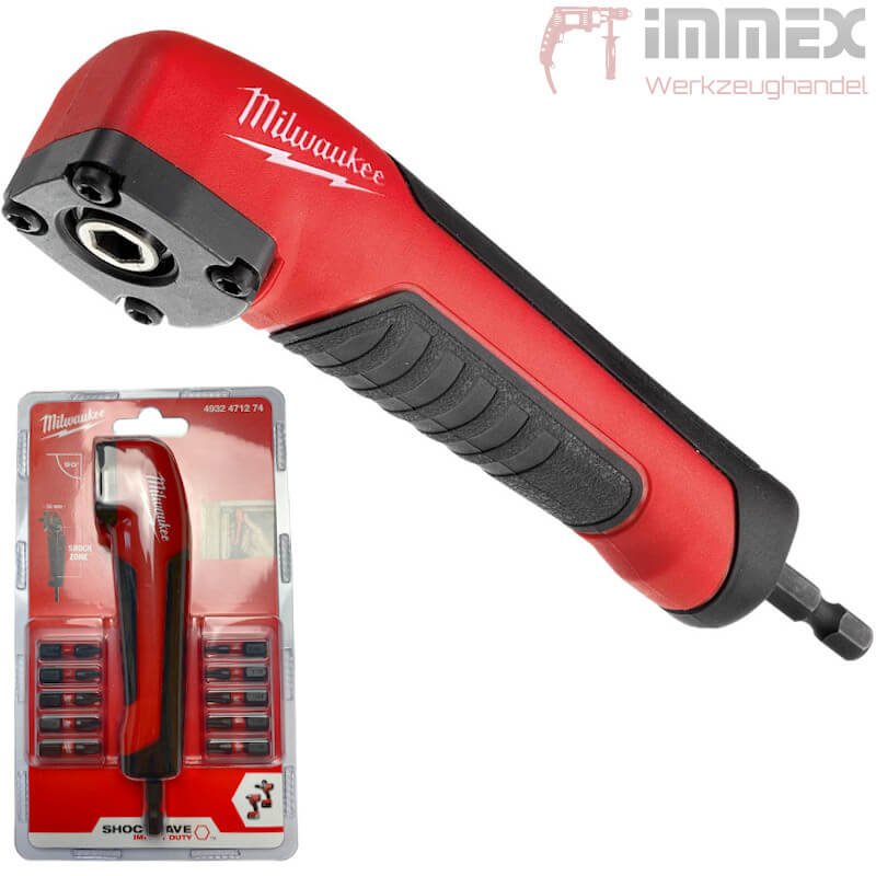 Milwaukee Winkelschraubvorsatz 1/4'' + 10Bits