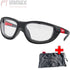 Milwaukee safety glasses, scratch-resistant, anti-fog, particle-resistant