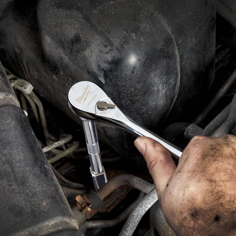 Milwaukee Ratchet Socket Wrench Set, 38-piece.