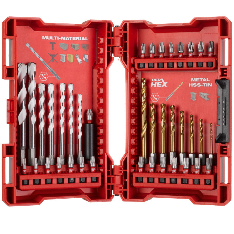 Milwaukee Bohrer-Set Bit-Sortiment 39-tlg. Multi-Material Bohrer