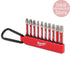 Milwaukee Bit-Sortiment 10tlg. schlagfest + Karabiner