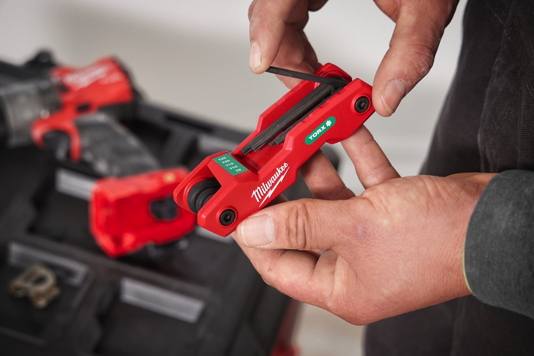 Milwaukee Klappschlüssel Torxschlüssel Torx, 8tlg T9,T10,T15,T20,T25,T27,T30,T40