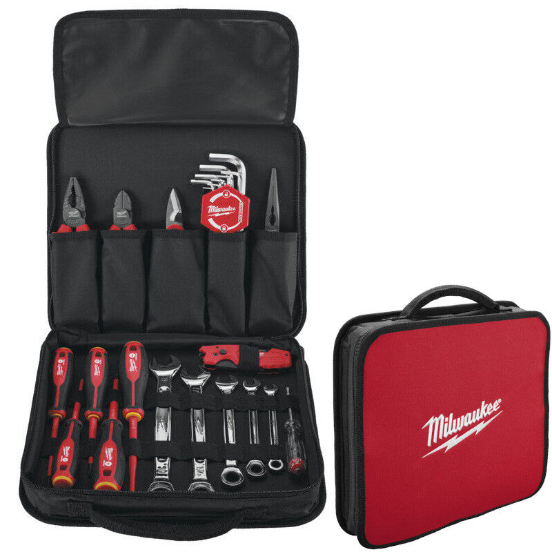 Milwaukee VDE Elektriker Werkzeugset Zangen Schraubendreher Schraubenschlüssel