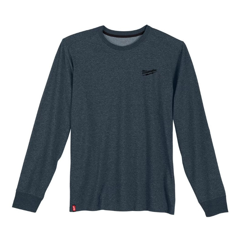 Milwaukee Hybrid long-sleeved T-shirt, workwear, blue, grey, green, black