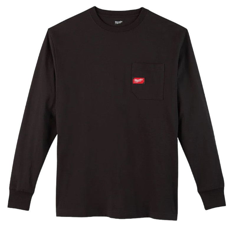 Milwaukee Arbeits-T-Shirt langarm Arbeitsshirt Blau, Braun, Grau, Grün, Schwarz