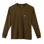 Milwaukee Arbeits-T-Shirt langarm Arbeitsshirt Blau, Braun, Grau, Grün, Schwarz