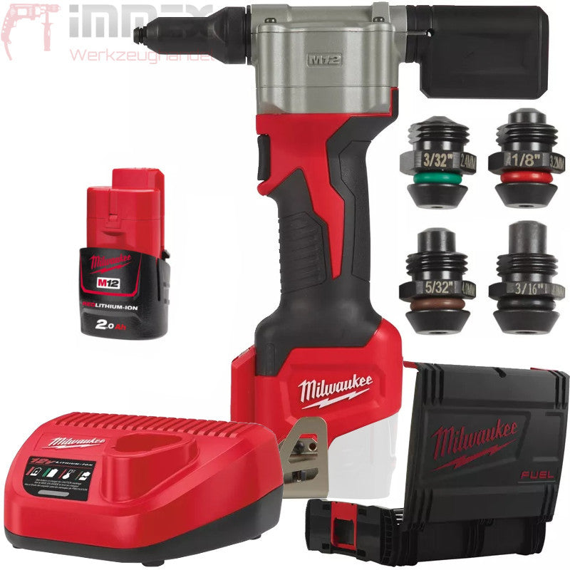 Milwaukee Akku-Blindnietgerät 12V BPRT-201X