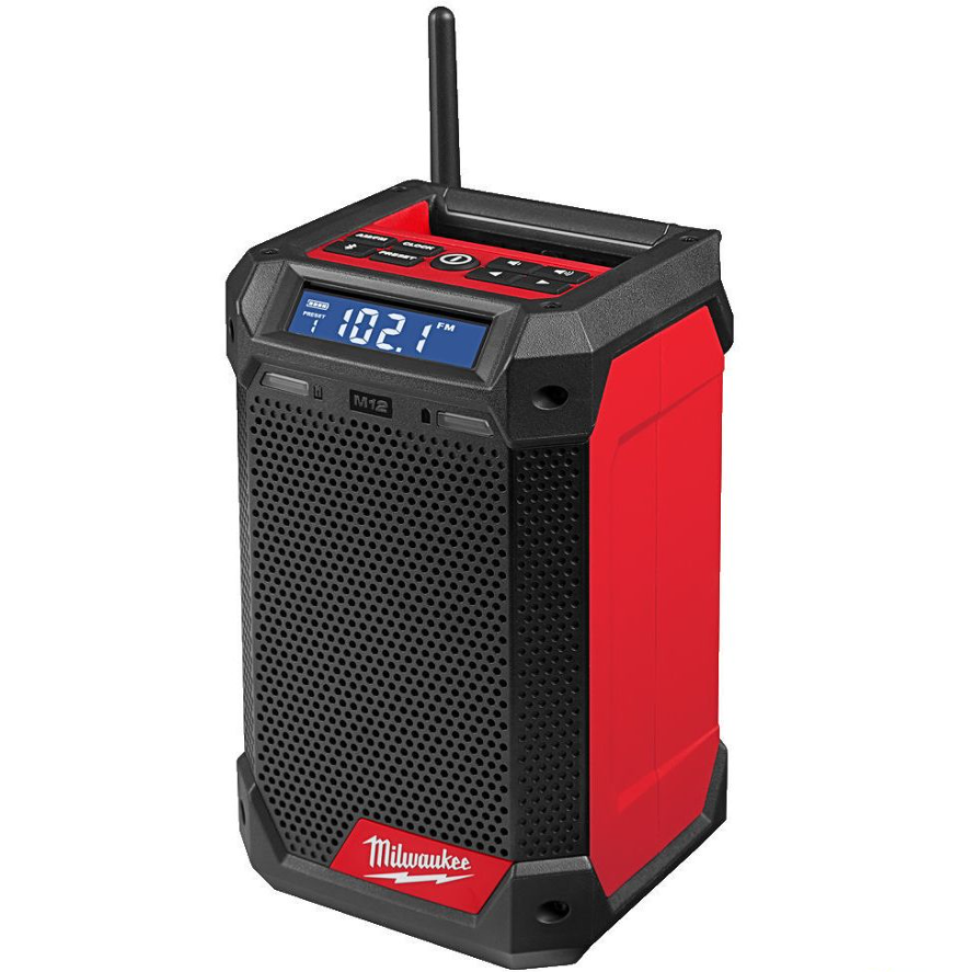 Milwaukee Akku-Baustellenradio 12V M12 RCDAB+-0 Radio DAB+ Netzgerät
