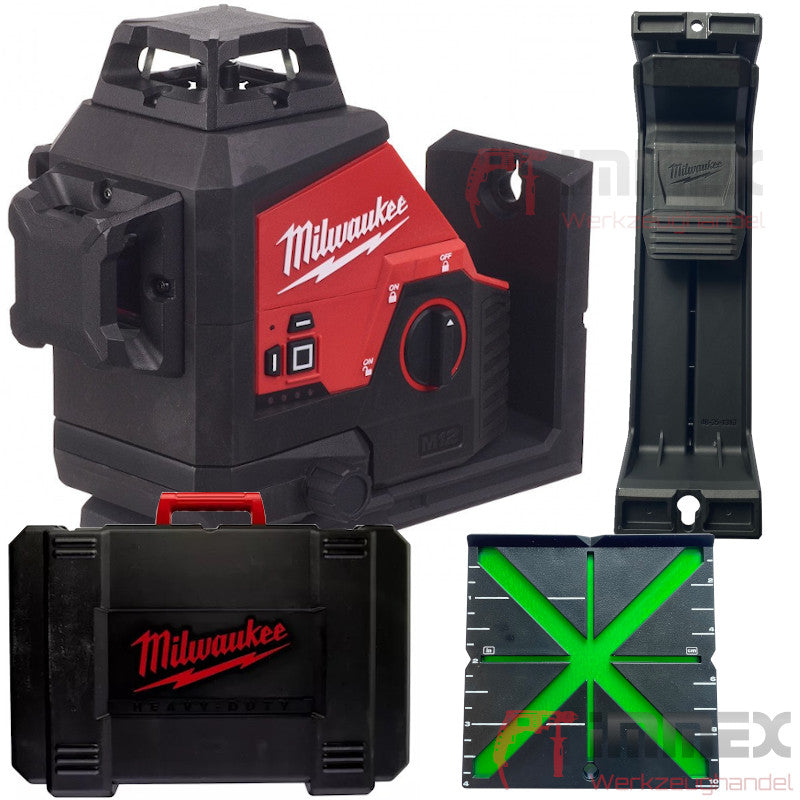Milwaukee Kreuzlinienlaser 12V 3x360° M12 3PL-0C