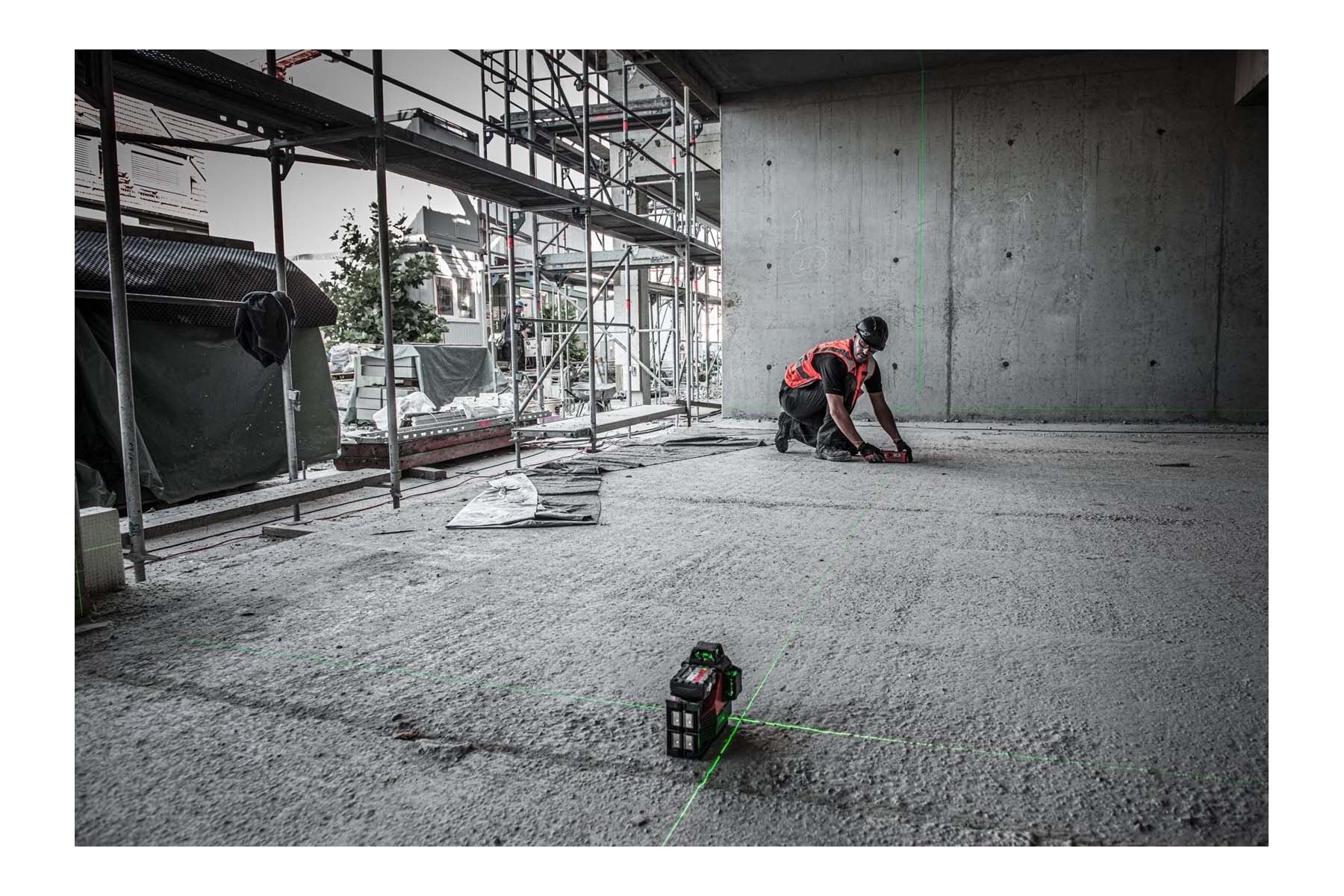 Milwaukee cross line laser, construction laser, green, 3x360°