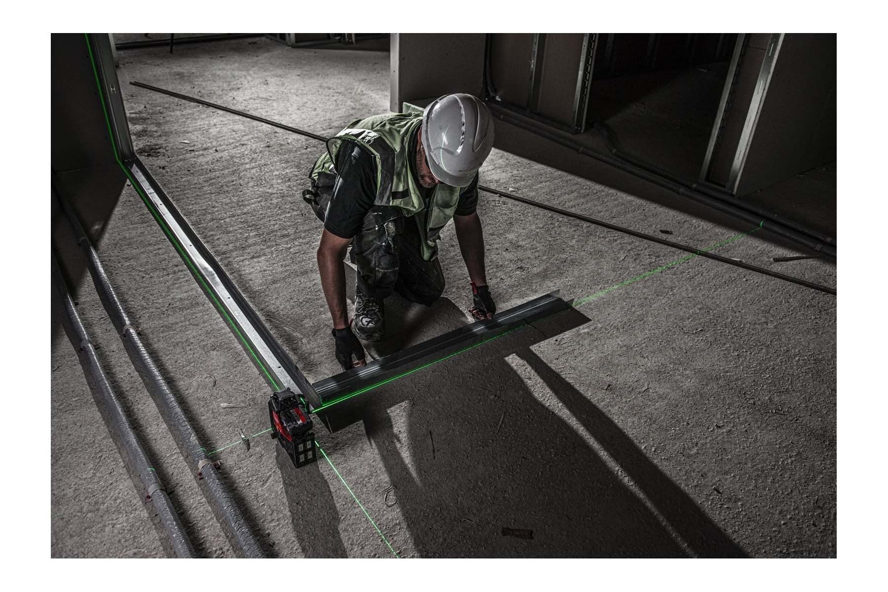 Milwaukee cross line laser, construction laser, green, 3x360°