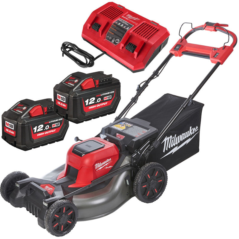 Milwaukee Akku-Rasenmäher 18V M18 F2LM53-122 4933479585 2x 12Ah Doppelladegerät