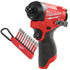 Milwaukee 12V M12 FID2 Cordless Impact Drill Driver 170Nm 1/4'' + Bit Set