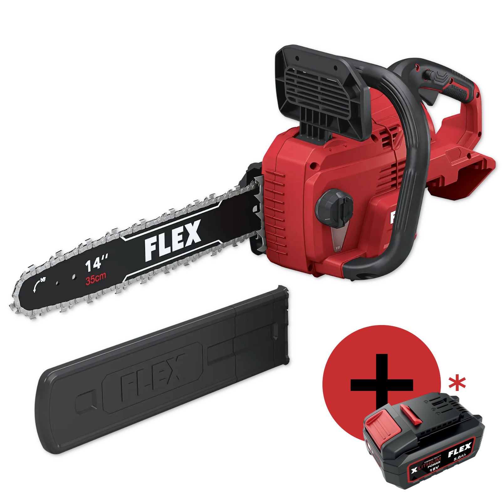 FLEX Akku-Kettensäge 2x18 V 35cm GCS 35 2x18-EC 531276