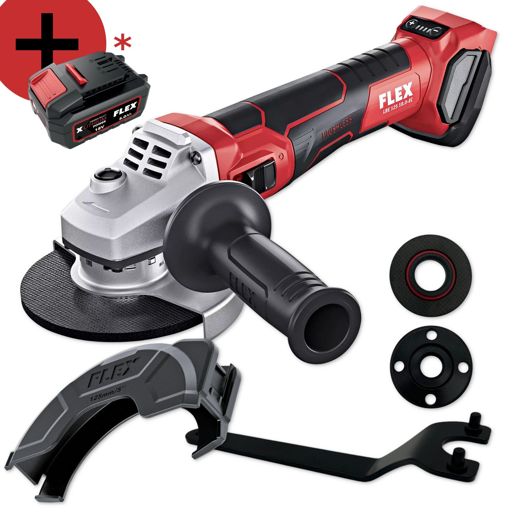 FLEX Akku-Winkelschleifer 18V LBP 125-15 18-EC C 531770