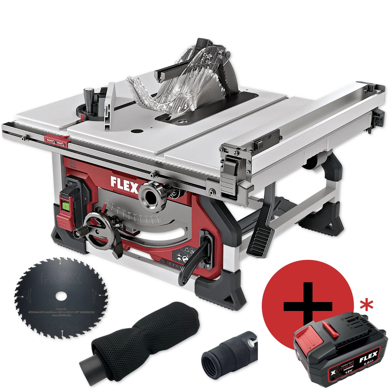 FLEX Akku-Tischkreissäge 18V Kreissäge Säge TS 92 18-EC 532591