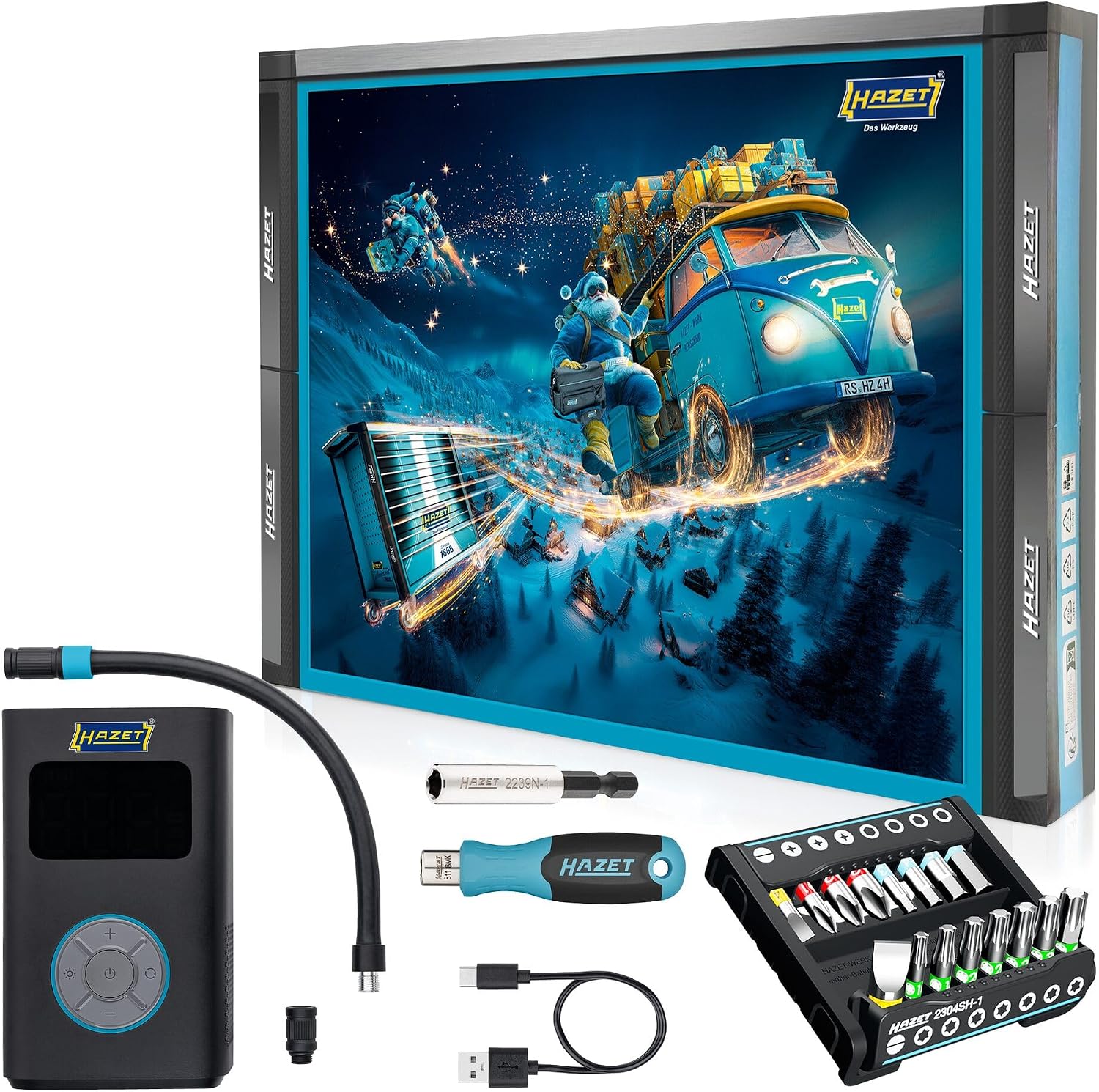 HAZET Adventskalender 2026 Weihnachtskalender Kompressor