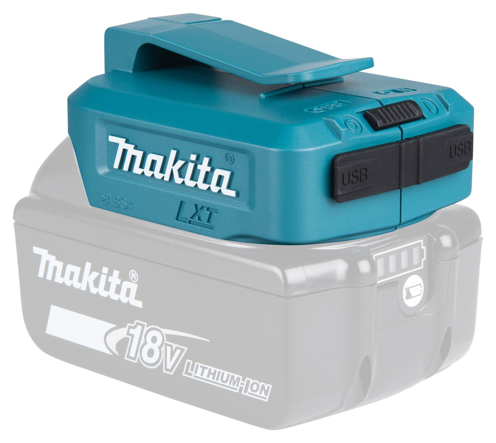 Makita ADP05 DEAADP05 Battery USB Charging Adapter for all 14.4V - 18V Batteries