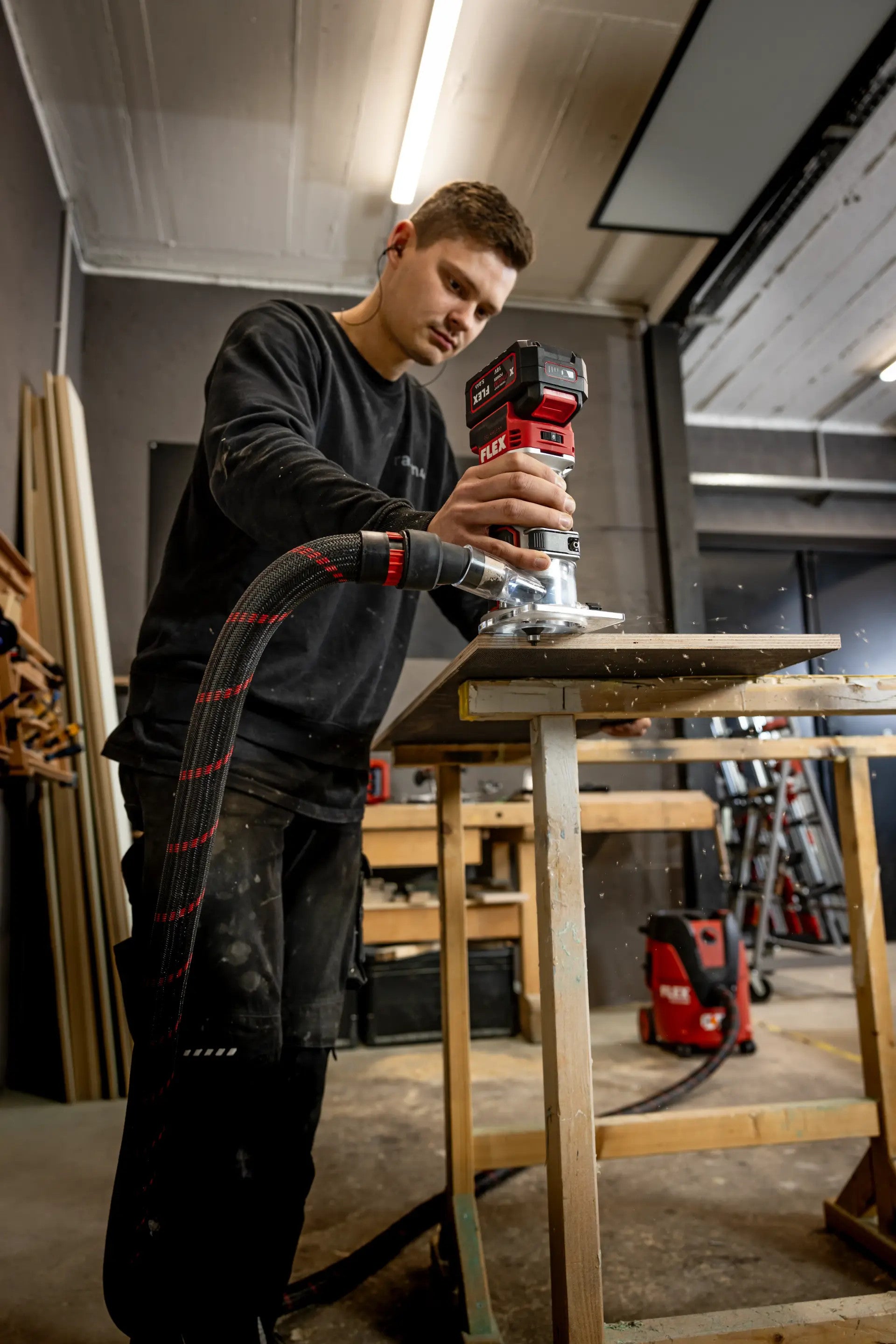 FLEX Akku-Kanten- und Oberfräse 18V CER 18.0-EC C 531634