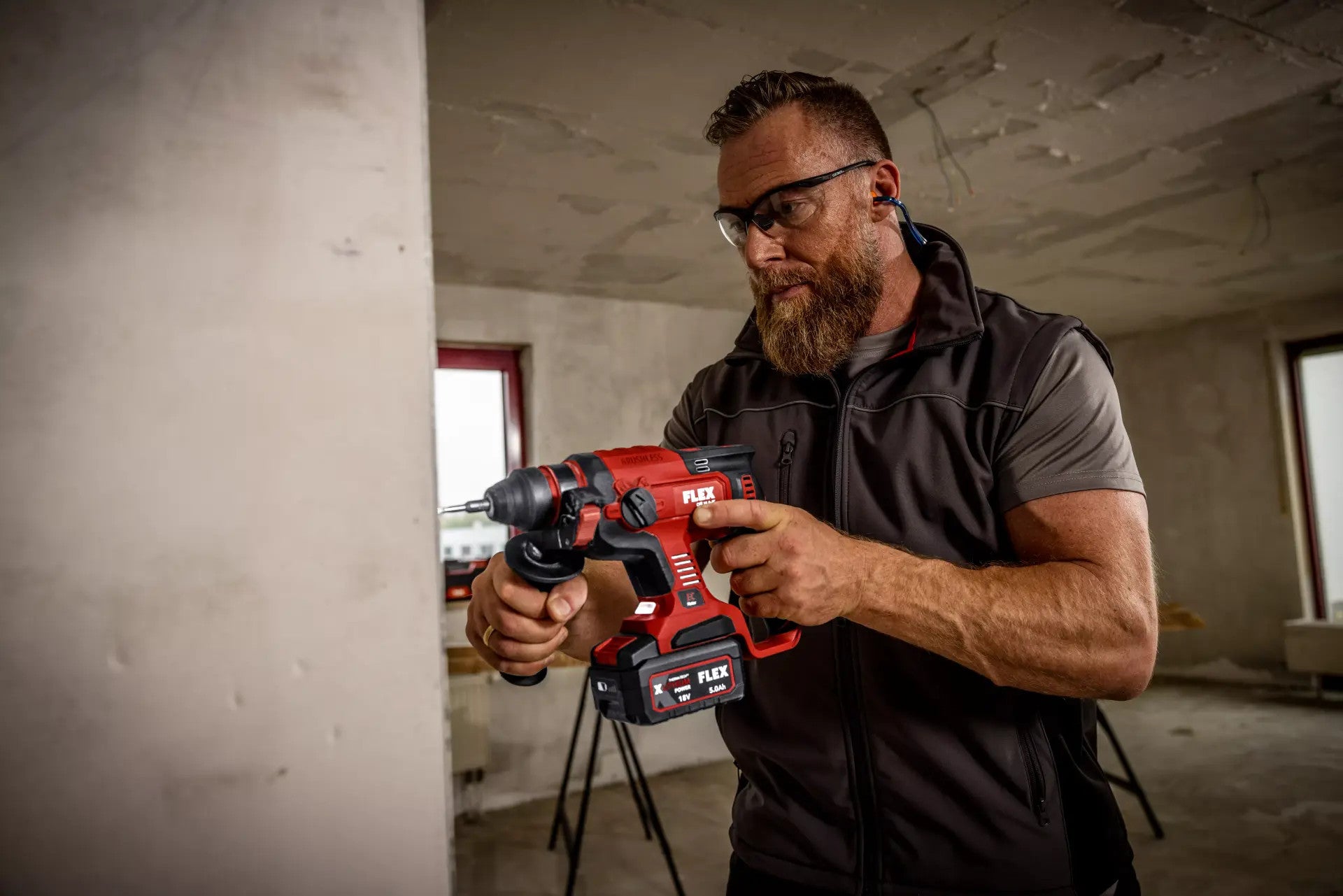 FLEX cordless combination hammer 18V CHE 18.0-EC C 491284